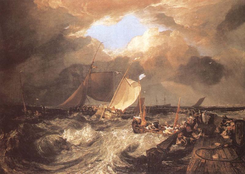 J.M.W. Turner Calais Pier,with French Poissards preparing for sea Germany oil painting art